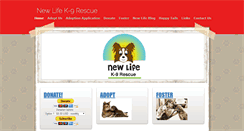 Desktop Screenshot of newlifek-9rescue.org